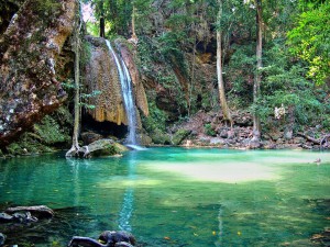 El Parque Nacional de Erawan, en Tailandia