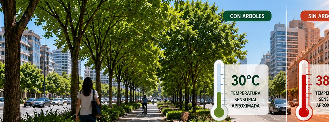 ¿Cuántos beneficios nos dan los árboles? El arbolado como reductor de temperatura